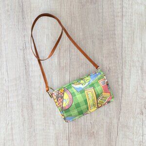 Nordic House Golf Preppy Print Crossbody Bag Green Novelty Shoulder Purse NYC